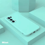 the mint green iphone case is shown in the box