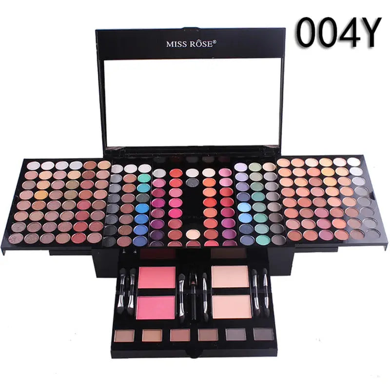 makeup set with eyeshade and eye shadow palette