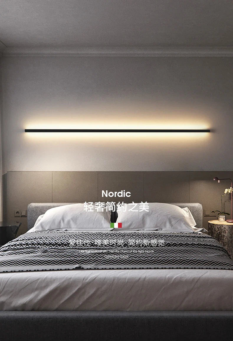 modern minimal led wall light for bedroom