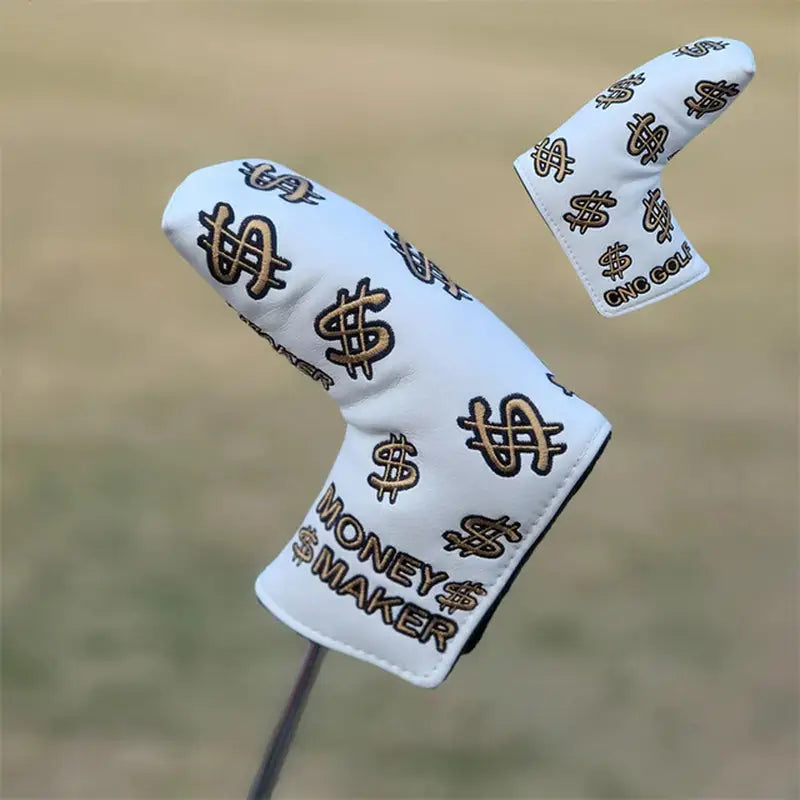 a golf glove with a money design on it