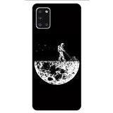 the moon and astronaut phone case
