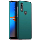 The back of a motorola moto g7 with a green case