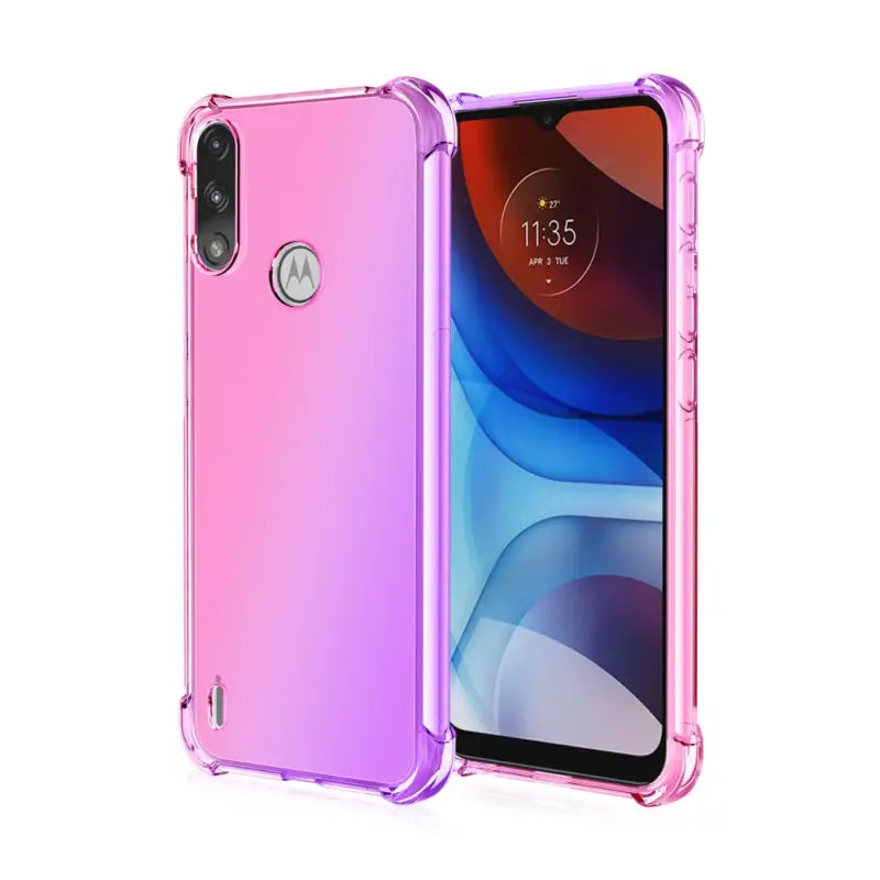 the back of a pink motorola motorola z2 smartphone