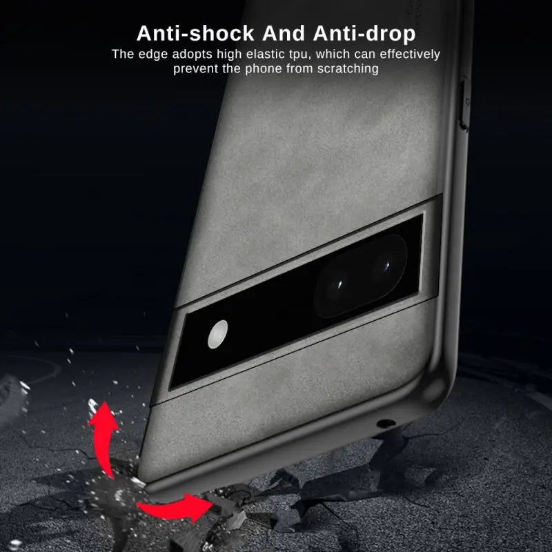 the back of a black phone with a hole in it