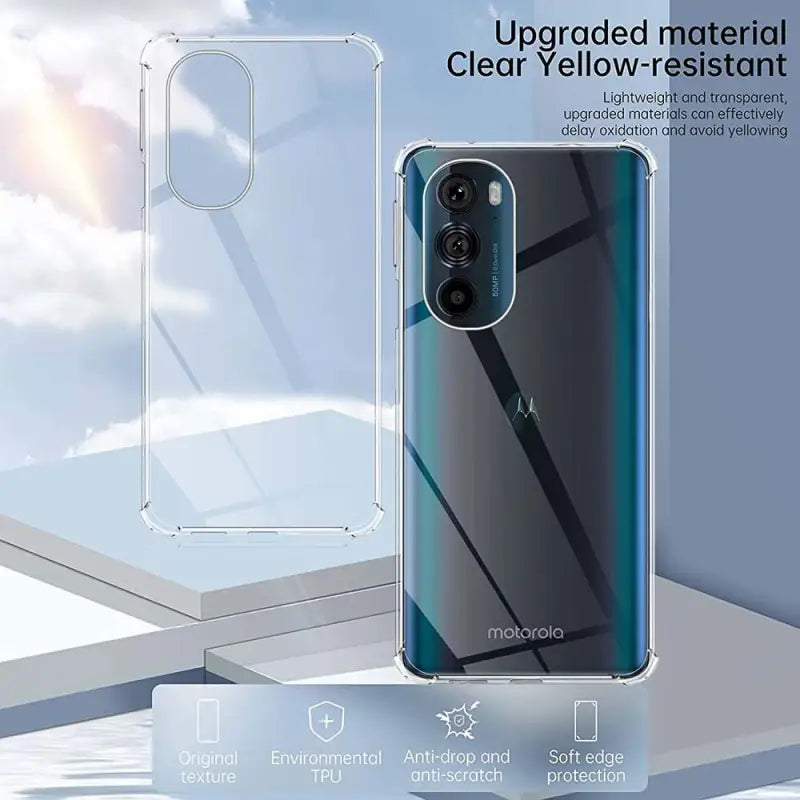 motorola moto g7 plus clear case with clear back and bumper