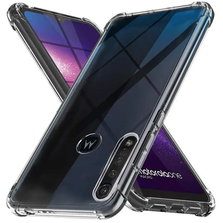 the back of a black motorola z2 smartphone case