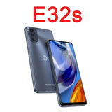 the motorola e2 smartphone with the e2 logo