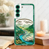 the mountains and river phone case