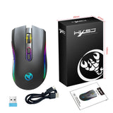 T69 Wireless 2.4Ghz Gaming Mouse - 4800Dpi Rechargeable Ergonomic Mouse For Laptop & PC Computer Gamer