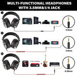 Oneodio Over-Ear Wired Headphones - TWS Noise Cancelling HiFi Stereo Dynamic DJ Studio Monitoring Headset