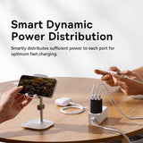 Multi-port USB charging device with smart power distribution capabilities.