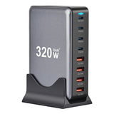 Multi-port USB charging station with 320W GaN technology.