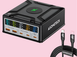 ASOMETECH 260W GaN Charger with Digital Display (Chargeur GaN de 260W avec affichage numérique)