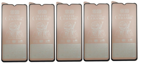 Multiple smartphone screen protectors.