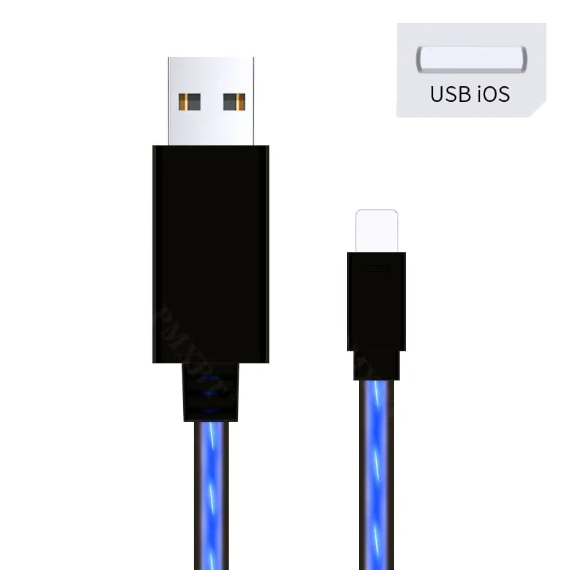 a close up of a usb cable connected to a charger