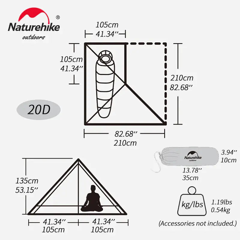 the measurements of the tent