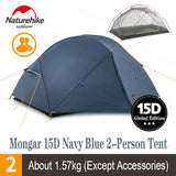 a tent with the text moga 1 day blue - person tent