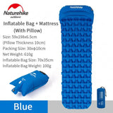 naturelle inflatable mat with pillow