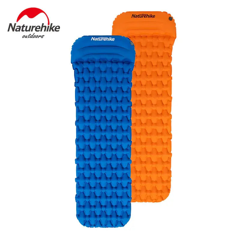 naturehike ultralight sleeping pad - blue and orange