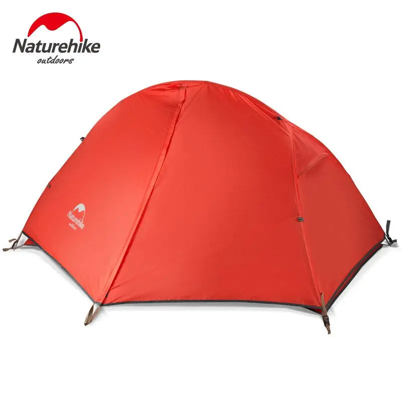 a close up of a tent with a red tent cover