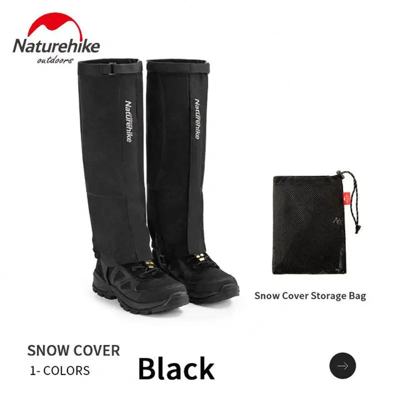 nature snow boots black