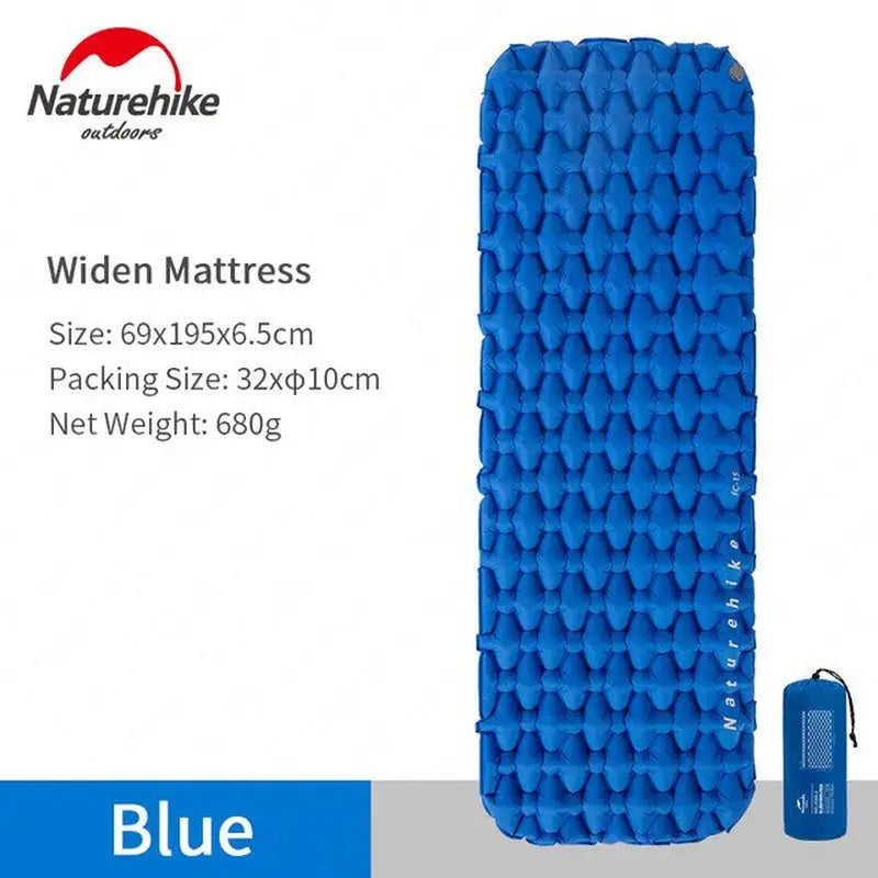 naturehike outdoor camping air mattress with pillow