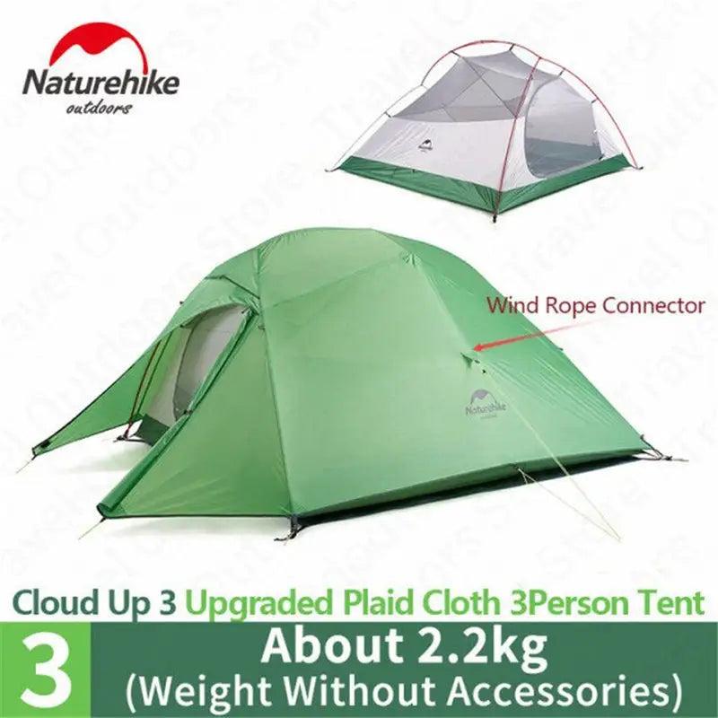 naturelle cloud 3p 3p tent with rain fly