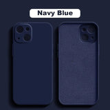 the navy blue leather case for the iphone 11