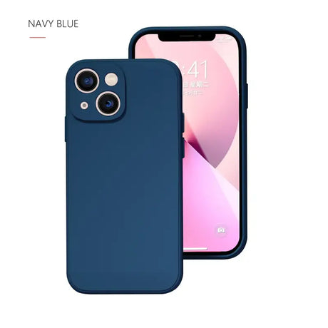 the back of the iphone 11 case in navy blue