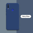 The navy blue iphone case is shown with the text navy blue