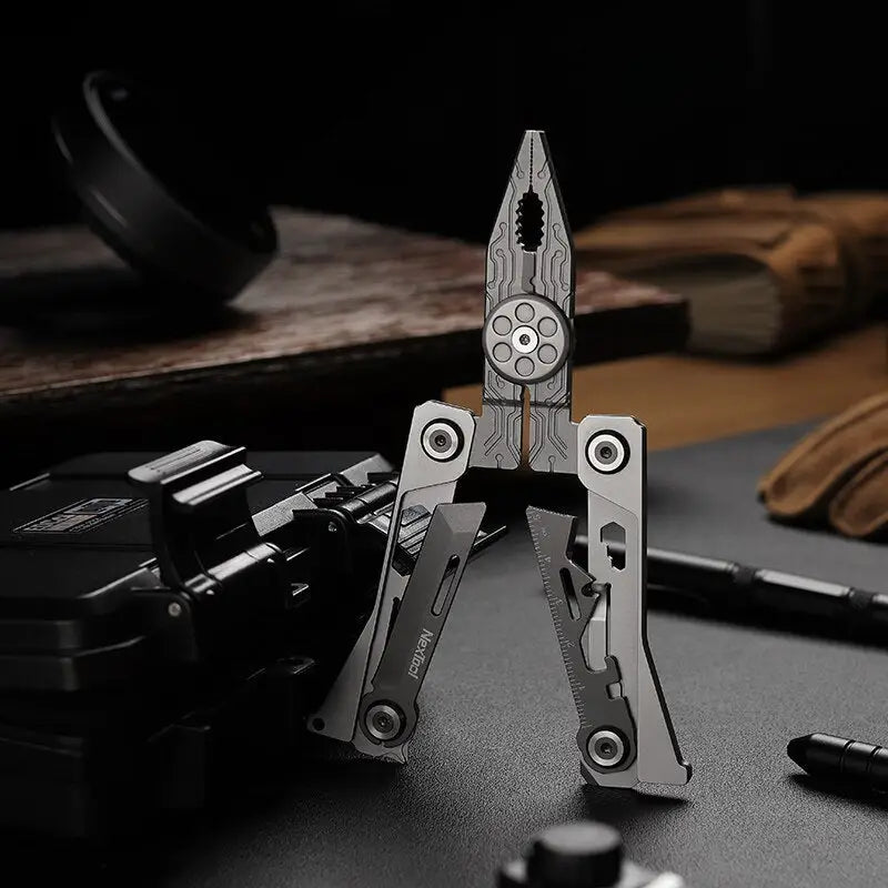 a pair of pliers on a table