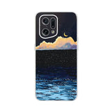 a phone case with a starr night sky and the moon