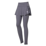 the nike women’s tennis skirt is shown in grey