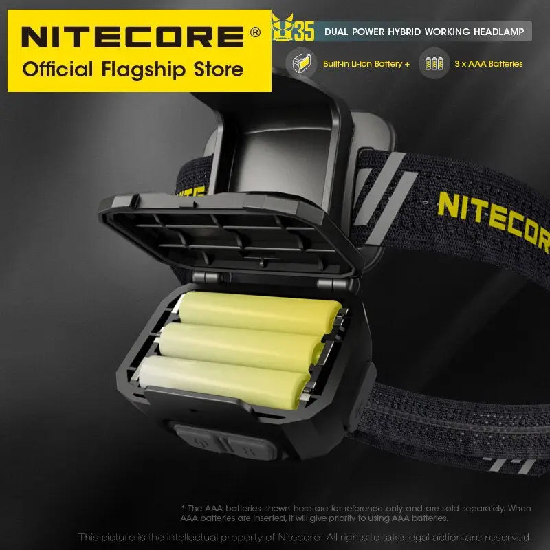nitecr nitecr flashlight headlamp with batteries
