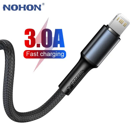 nohon 3 0a fast charging usb cable for iphone