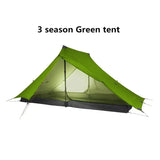 the north face tent with the text 3 season tent