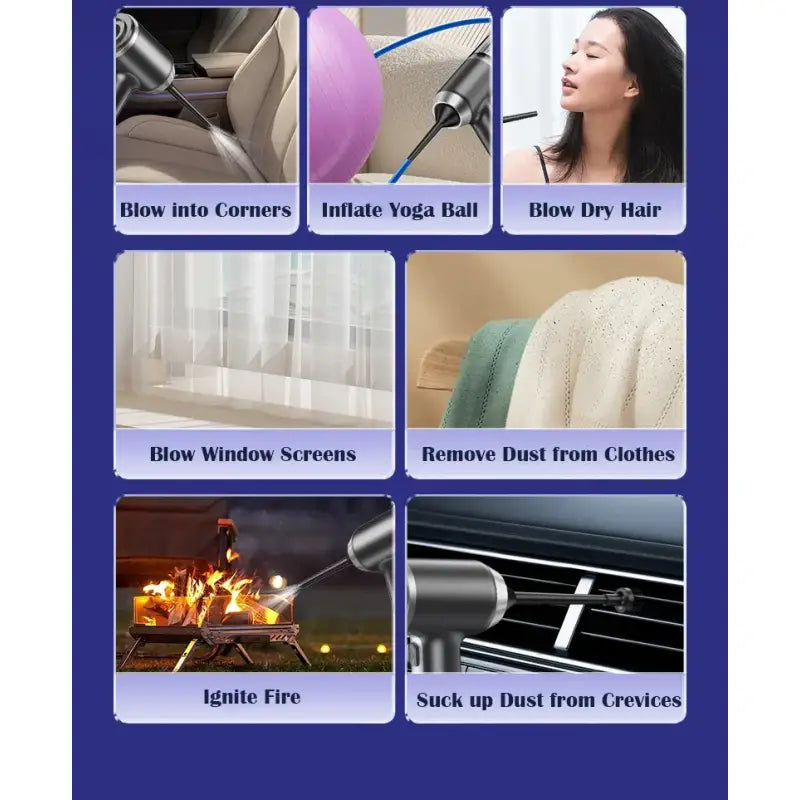 a poster with pictures of different types of car air vents