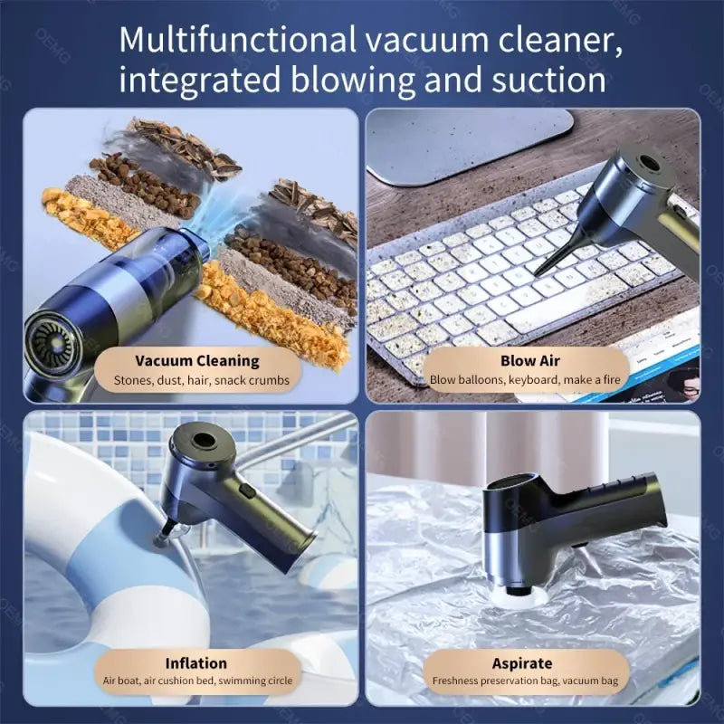 a close up of a bunch of different types of vacuum cleaners
