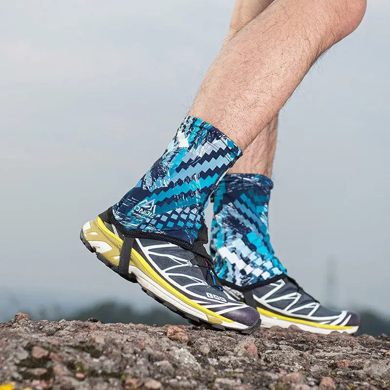 a man wearing a pair of running shoes