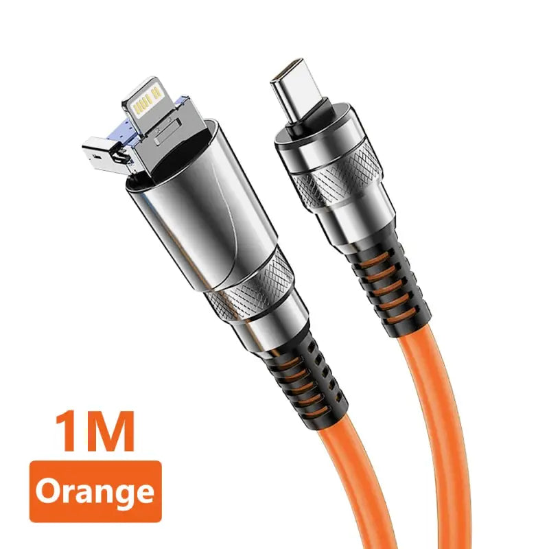 an orange cable with the words orange on it