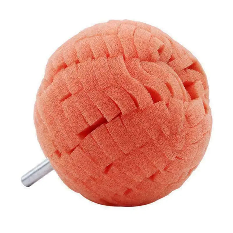 a ball of orange colored bath bombs