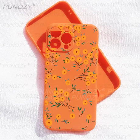 a phone case with a flower pattern on it