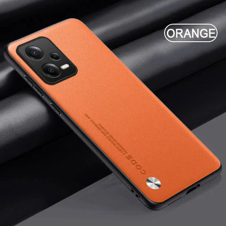 The orange leather case for the iphone 11