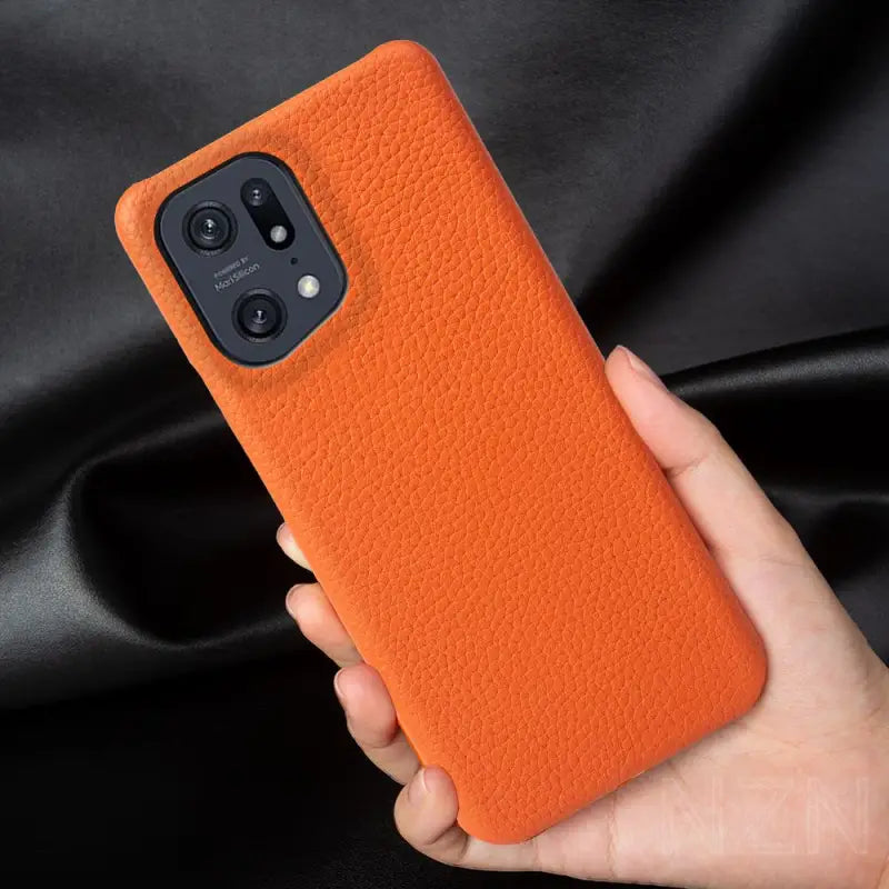 the orange leather case for the iphone 12