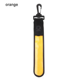 orange led flashlight with clip