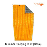 orange sleeping bag