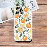 oranges and leaves phone case