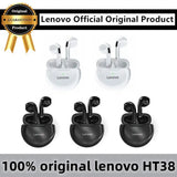 a group of four earphones with a black and white logo