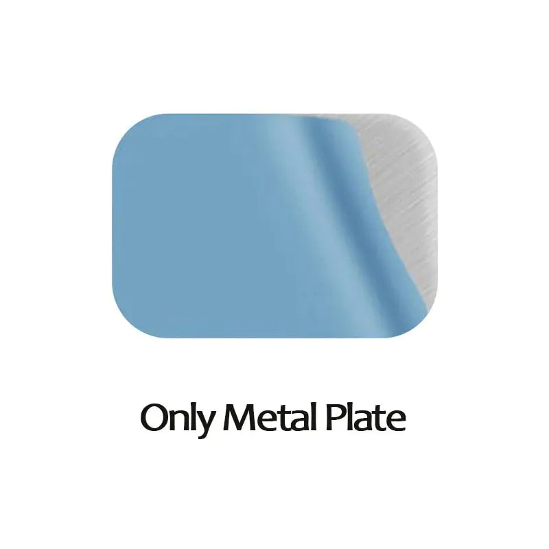 the color of the metal plate is light blue