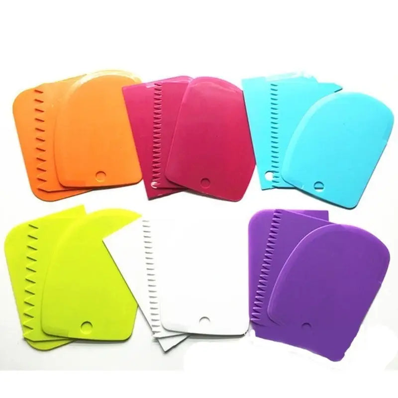 a set of four plastic cutting boards